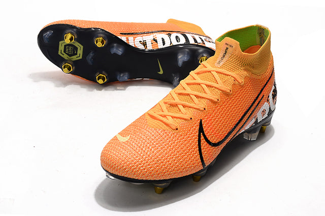 Nike Mercurial Superfly 7 Elite SG-PRO Anti-Clog Football Boots Orange - Cano Alto