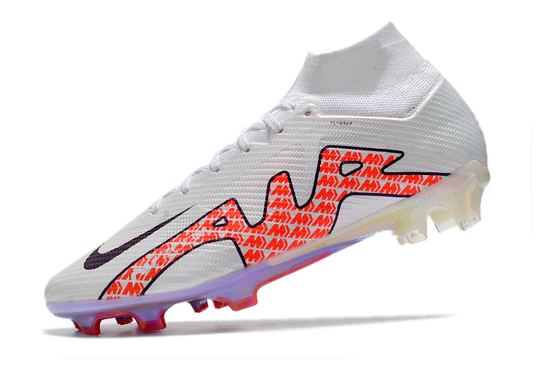 Nike Air Zoom Mercurial Superfly IX Elite FG White/Orange High-Top Football Boots