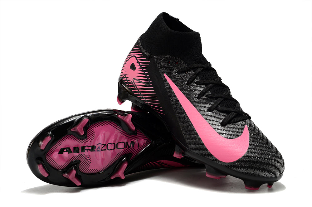 Nike Air Zoom Mercurial Superfly 10 Elite FG - Mens Soccer Cleats - Firm Ground - Black/White/Black