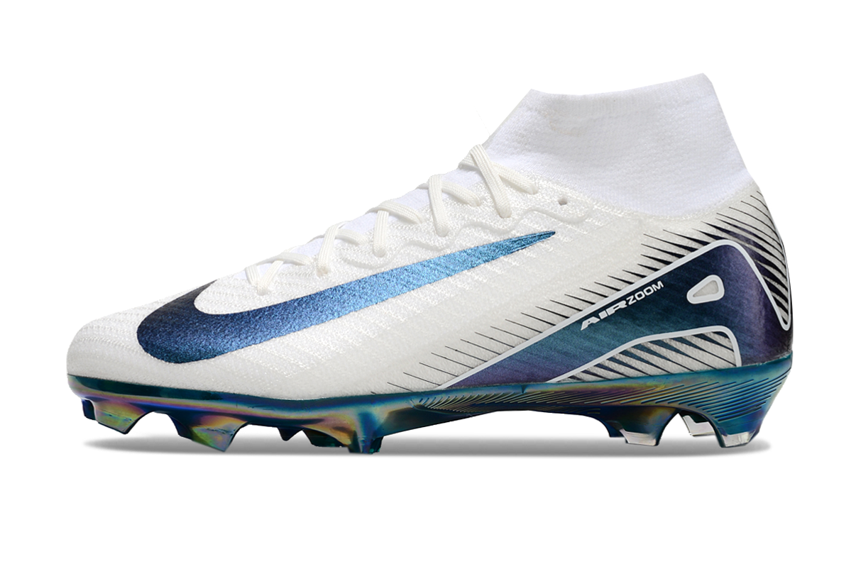 Nike Air Zoom Mercurial Superfly 10 Elite FG - Mens Soccer Cleats - Firm Ground - Black/White/Black