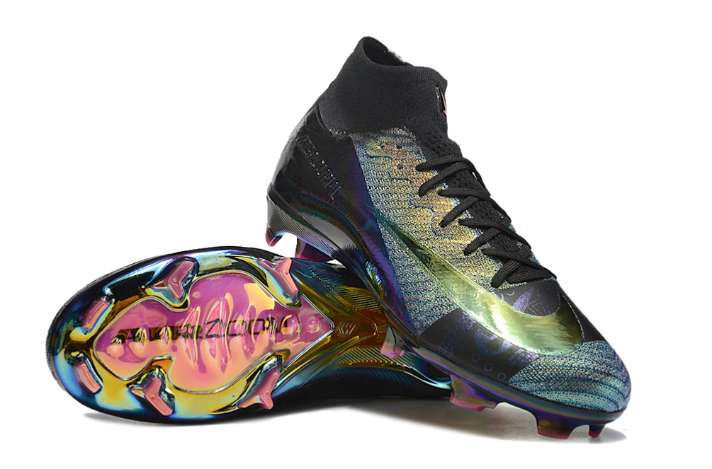 Nike Air Zoom Mercurial Superfly 10 Elite FG - Mens Soccer Cleats - Firm Ground - Black/White/Black