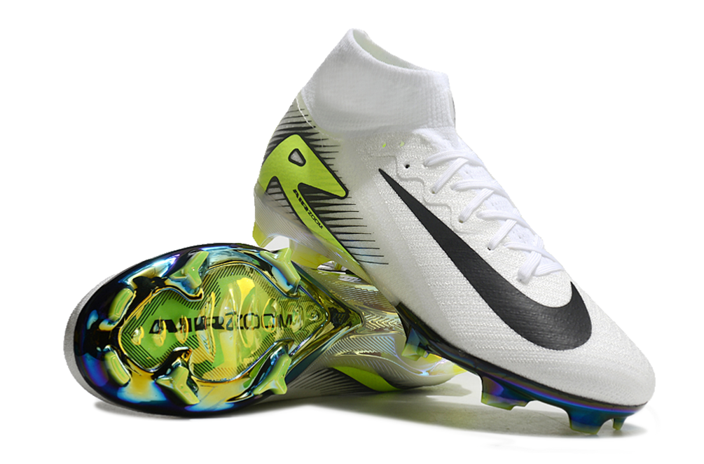 Nike Air Zoom Mercurial Superfly 10 Elite FG - Mens Soccer Cleats - Firm Ground - Black/White/Black