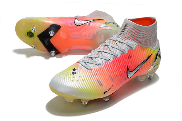 Nike Mercurial Superfly VIII Elite SG-PRO Anti-Clog Men's Soccer Cleats - Black/White