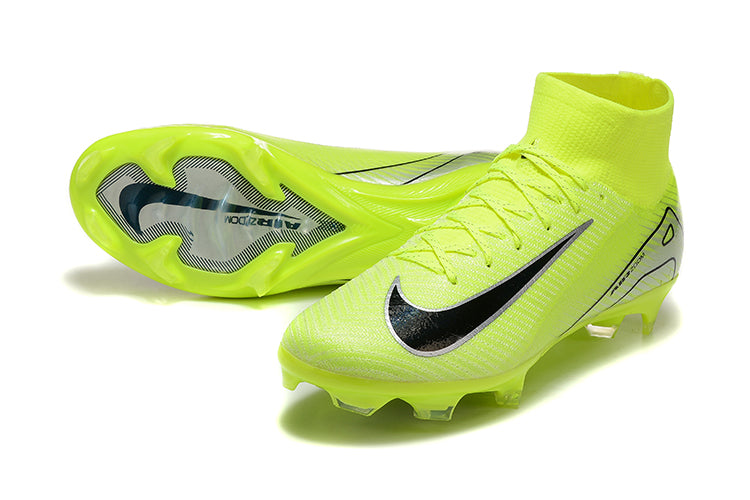 Nike Air Zoom Mercurial Superfly 10 Elite FG - Mens Soccer Cleats - Firm Ground - Black/White/Black
