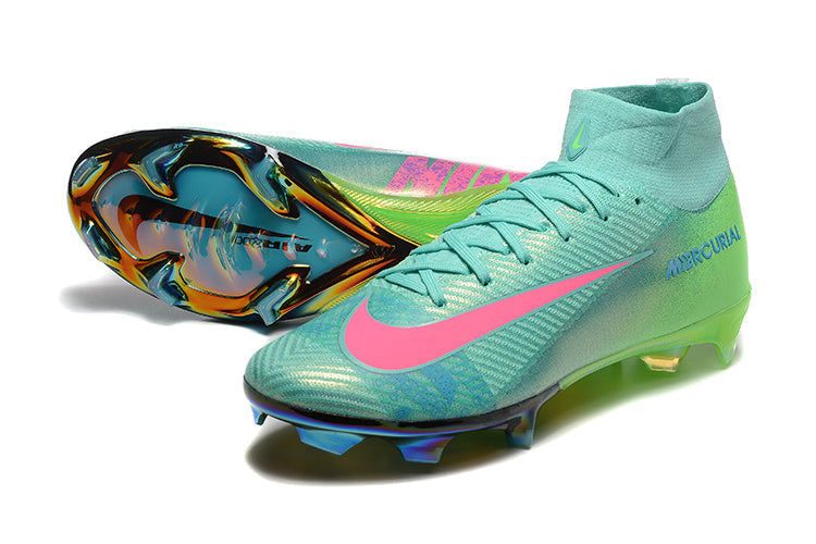 Nike Air Zoom Mercurial Superfly 10 Elite FG - Mens Soccer Cleats - Firm Ground - Black/White/Black