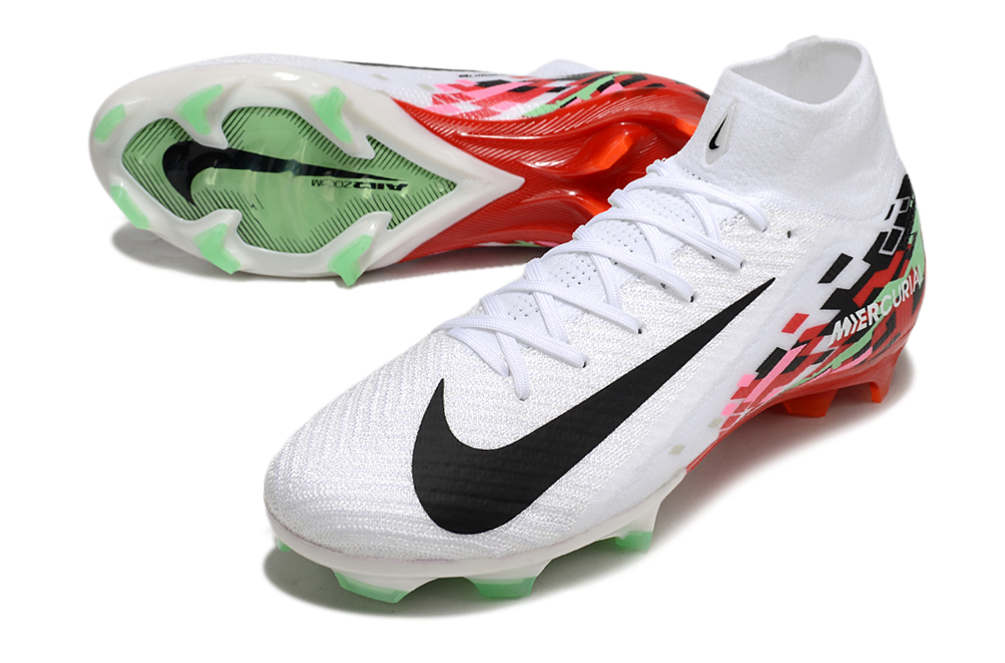 Nike Air Zoom Mercurial Superfly 10 Elite FG - Mens Soccer Cleats - Firm Ground - Black/White/Black