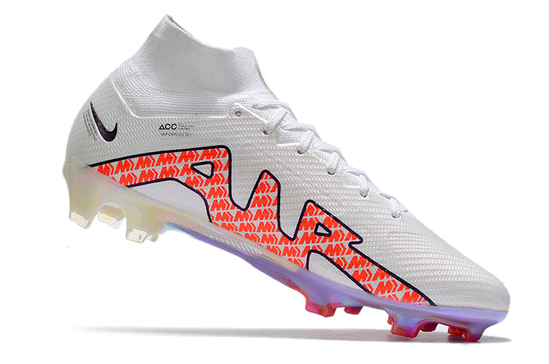 Nike Air Zoom Mercurial Superfly IX Elite FG White/Orange High-Top Football Boots