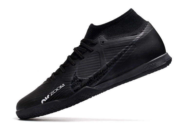 Nike Air Zoom Superfly 9 TF Futsal Shoe - All Black - Cano Alto