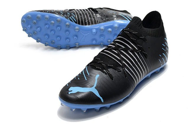 Puma Future Z FG Firm-Ground Soccer Cleats - Black/Blue (Low)