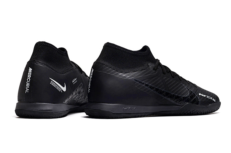 Nike Air Zoom Superfly 9 TF Futsal Shoe - All Black - Cano Alto