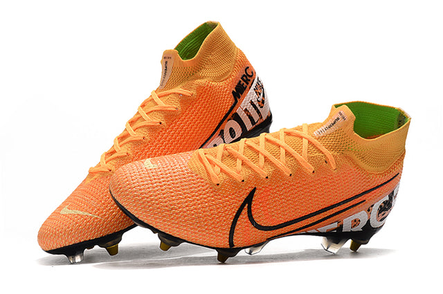 Nike Mercurial Superfly 7 Elite SG-PRO Anti-Clog Football Boots Orange - Cano Alto