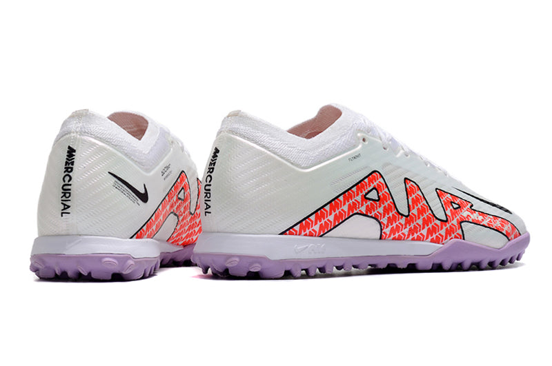 Nike Air Zoom TF Turf Soccer Shoes - White/Purple (Low)