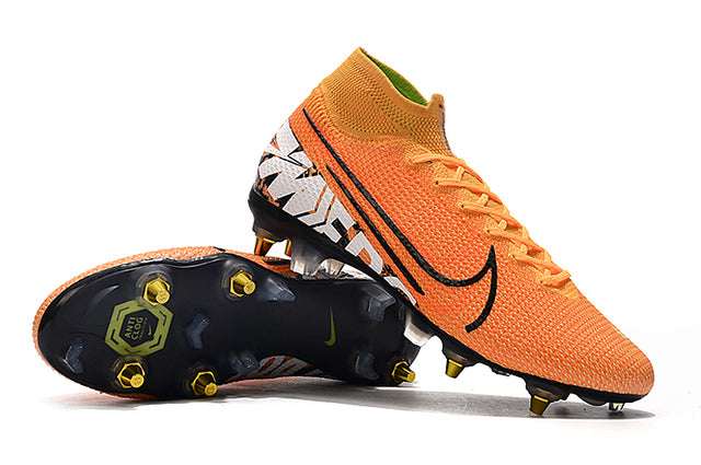 Nike Mercurial Superfly 7 Elite SG-PRO Anti-Clog Football Boots Orange - Cano Alto