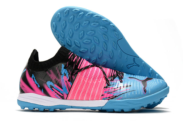 Puma Future Z TF Turf Soccer Cleats - Blue/Pink (Low)