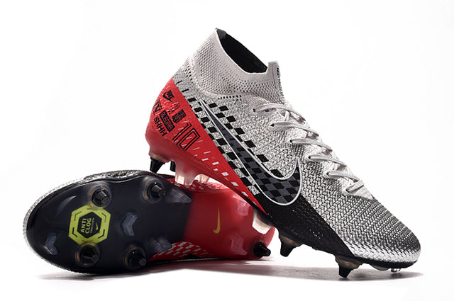 Nike Mercurial Superfly 7 Elite SG-PRO Anti-Clog Turf Soccer Cleat - Black/White/Black