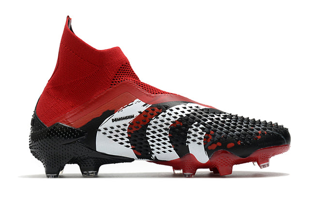 Adidas Predator Mutator+ FG Soccer Cleats – High Top – Black/Red/White