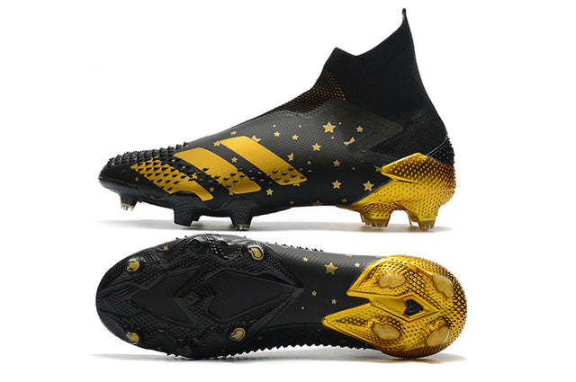 Adidas Predator Mutator+ FG Soccer Cleats – High Top – Black/Gold