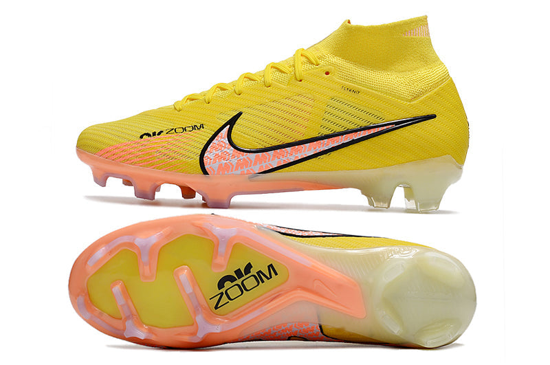 Nike Air Zoom Mercurial Superfly IX Elite FG - Yellow - High Top