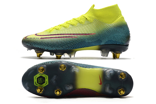Nike Mercurial Superfly 7 Elite SG-PRO Anti-Clog Football Boots Green - Cano Alto