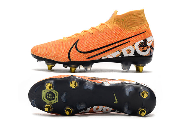 Nike Mercurial Superfly 7 Elite SG-PRO Anti-Clog Football Boots Orange - Cano Alto