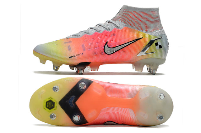 Nike Mercurial Superfly VIII Elite SG-PRO Anti-Clog Men's Soccer Cleats - Black/White