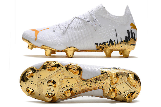 Puma Future Z FG Soccer Cleats – White/Gold