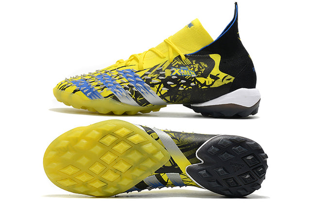 Adidas Predator Freak.1 FG X-Men Firm-Ground Soccer Cleats - Black/Yellow/Blue (High-Top)