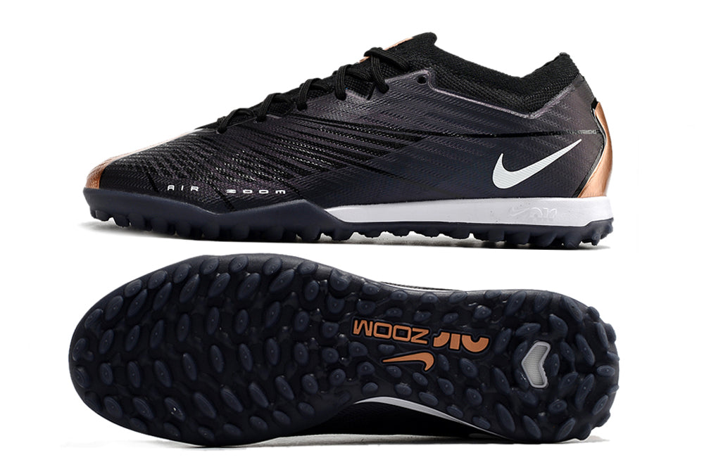 Nike Air Zoom TF Turf Soccer Shoes - Black/Brown (Low)