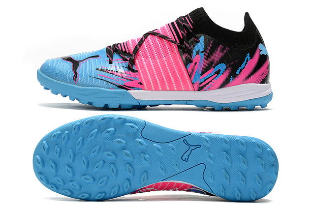 Puma Future Z TF Turf Soccer Cleats - Blue/Pink (Low)