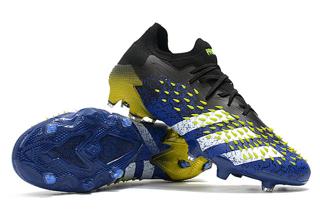 Adidas Predator Freak .1 FG Soccer Cleats – Low Top – Black/Blue/Yellow