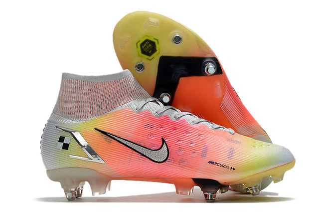 Nike Mercurial Superfly VIII Elite SG-PRO Anti-Clog Men's Soccer Cleats - Black/White