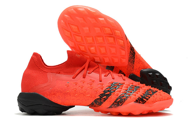 Adidas Predator Freak .1 Turf Soccer Cleats - Red (Low-Cut)